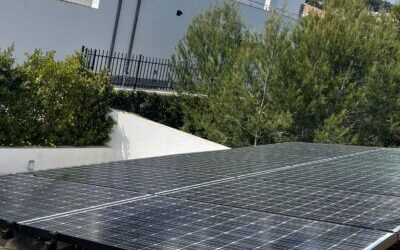 Solar panels photovoltaic installation In Moraira