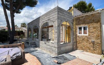 House renovation facade and extension in Benissa Costa