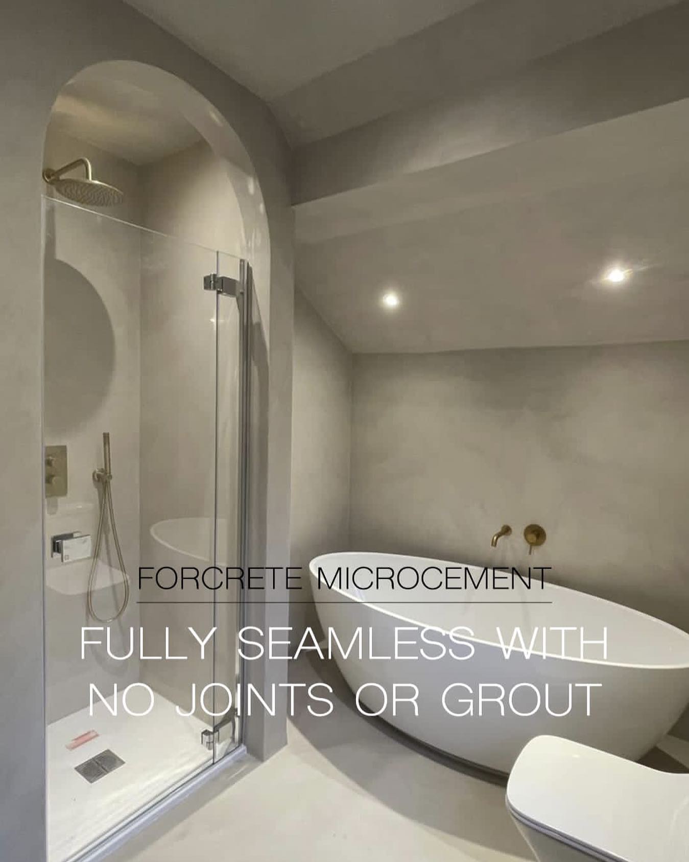 Forcrete microcement design bathroom Spain Costa Blanca