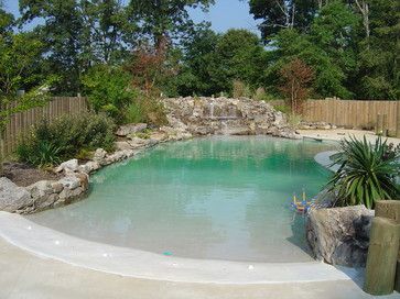 Natural swimming pool with sand Costa Blanca Projects in Gandia, Oliva, Denia, Javea, Moraira, Teulada, Benissa, Jalon, Calpe, Altea, Benidorm, Villajoyosa, El Campello, San Juan, Alicante and Torrevieja